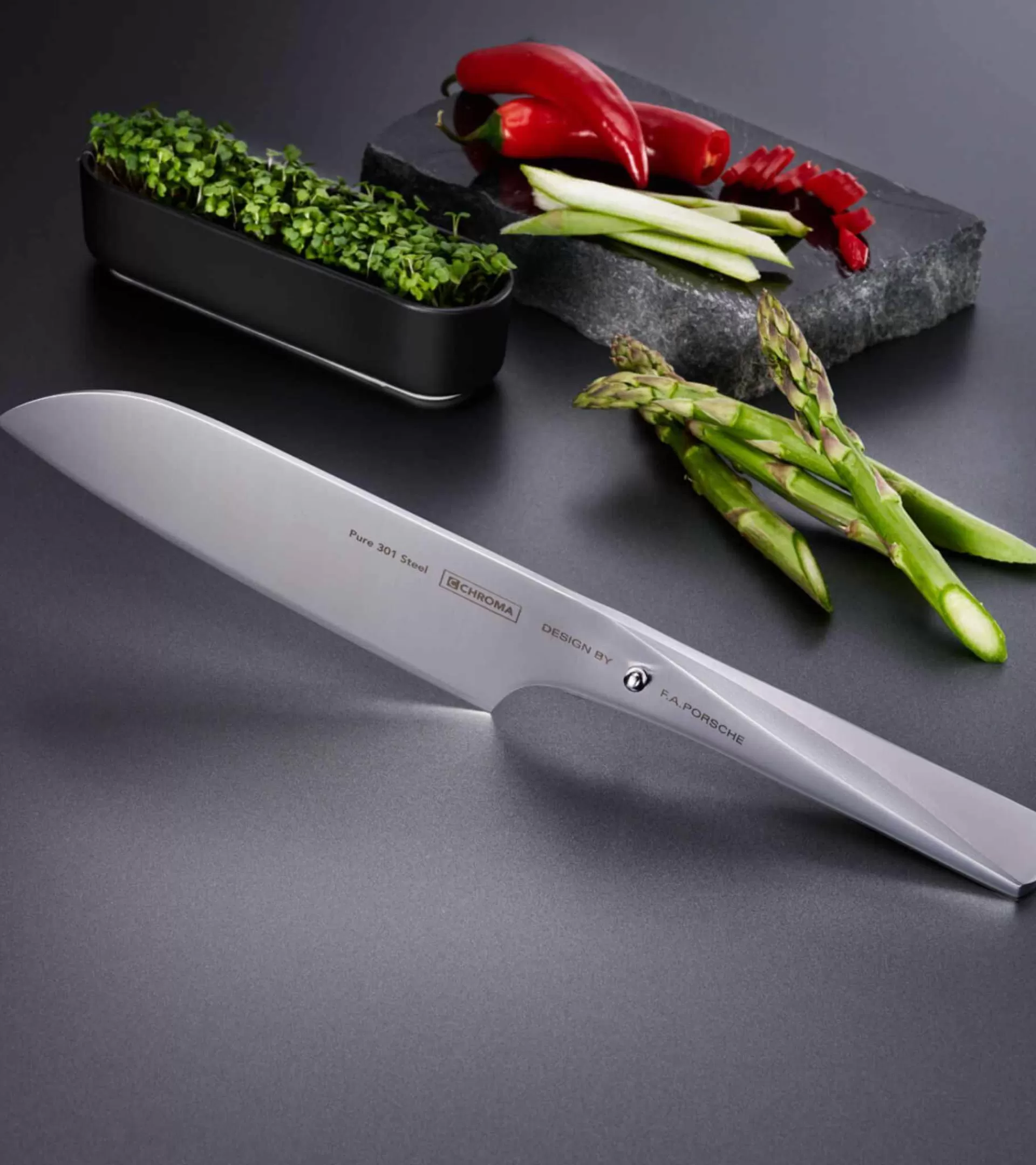 Porsche Design P02 Japanese For Meat Fish And Vegetables 17.8 Cm Faca Hot