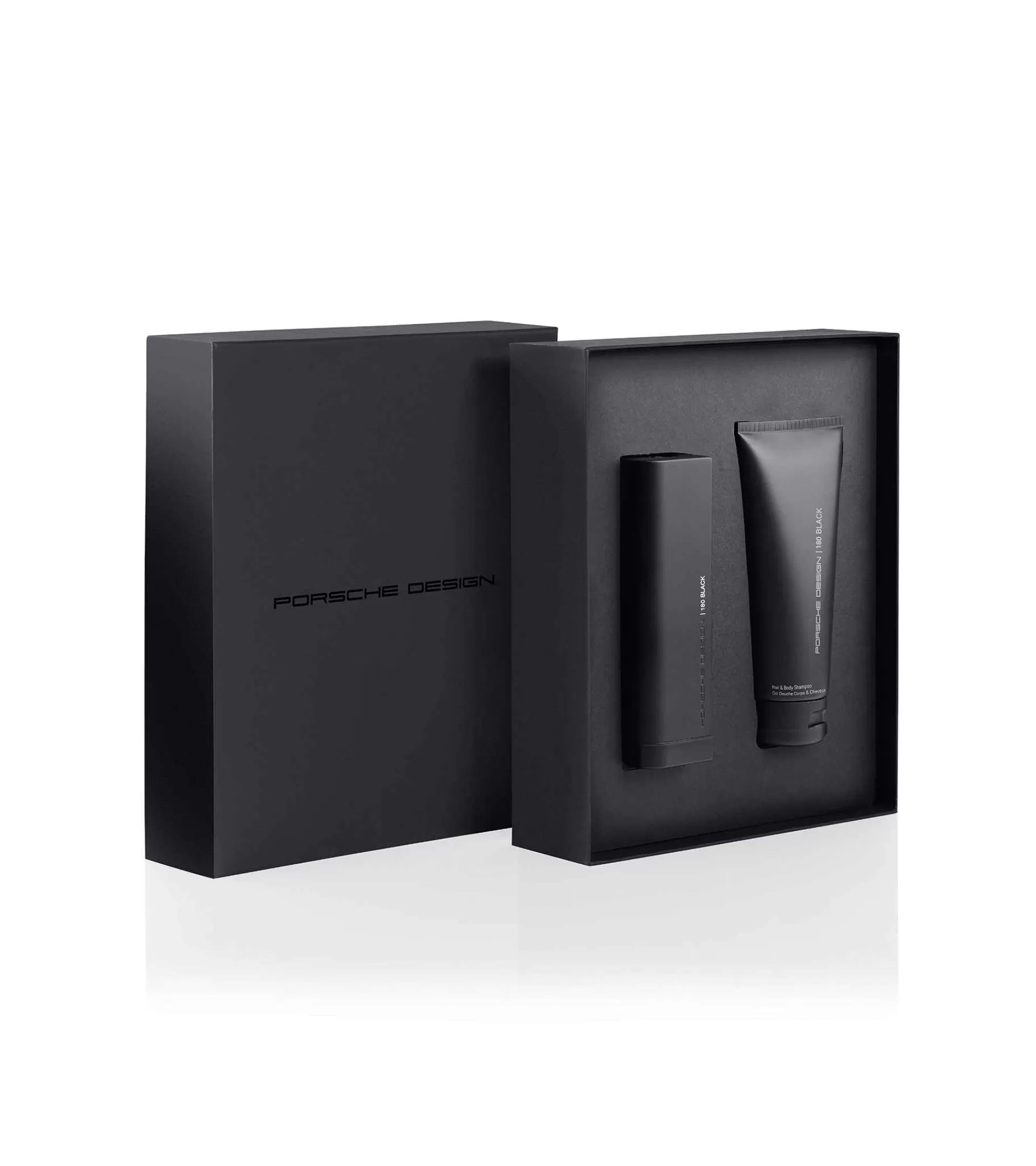 Porsche Design 180 Black Eau De Toilette & Hair & Body Shampoo Black/Black Flash Sale