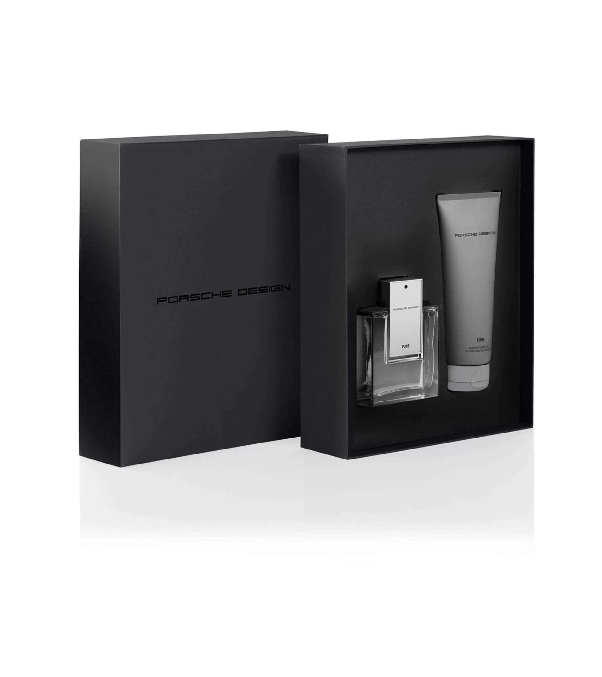 Porsche Design Pure Gift Set Eau De Toilette & Hair & Body Shampoo Grey/Black Hot